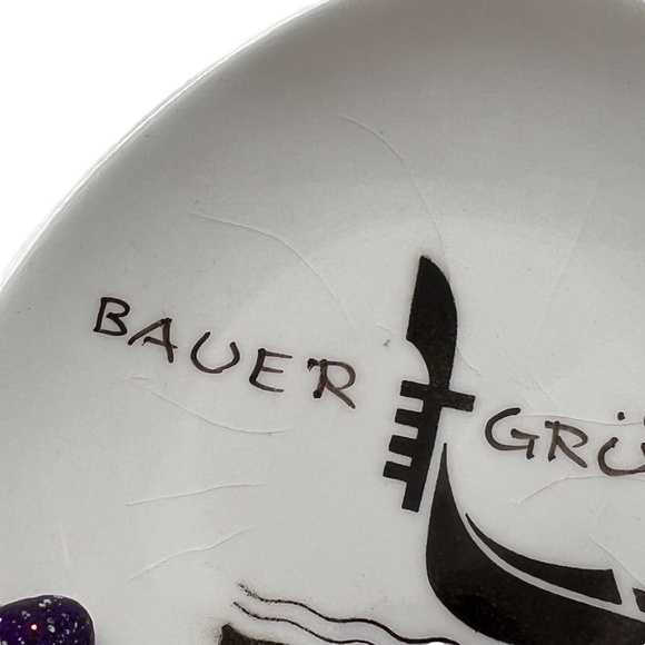 VINTAGE BAUER GRÜNWALD VENEZIA TRINKET DISH - Picture 11 of 12